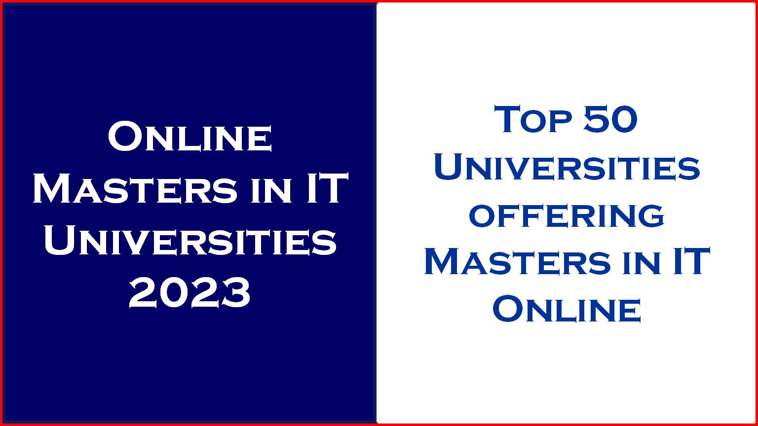Online Masters in IT programs