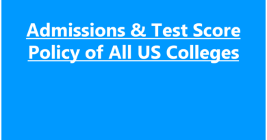 Test Score policy