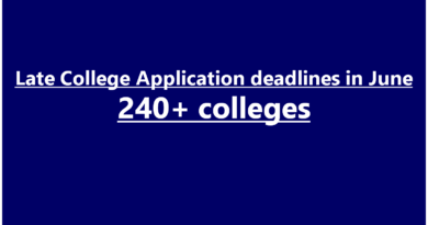 240 colleges with late application deadline in June 2023